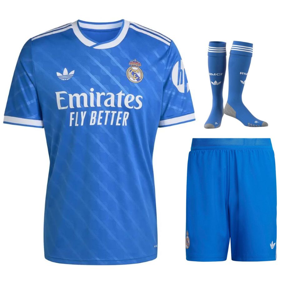Maillot Kit Enfant Real Madrid Third Bleu 2025/26